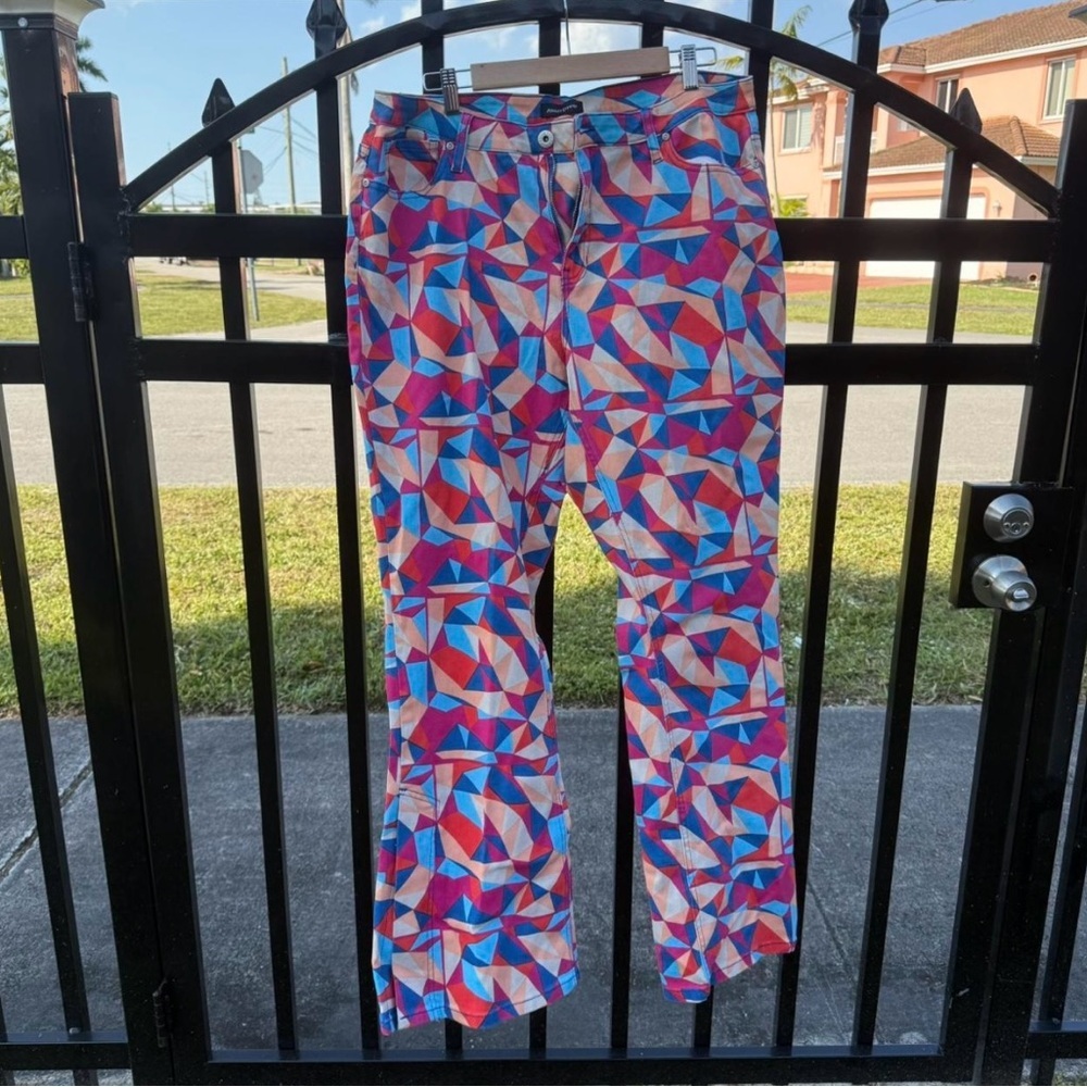 Colorful Geometric Pattern Pants